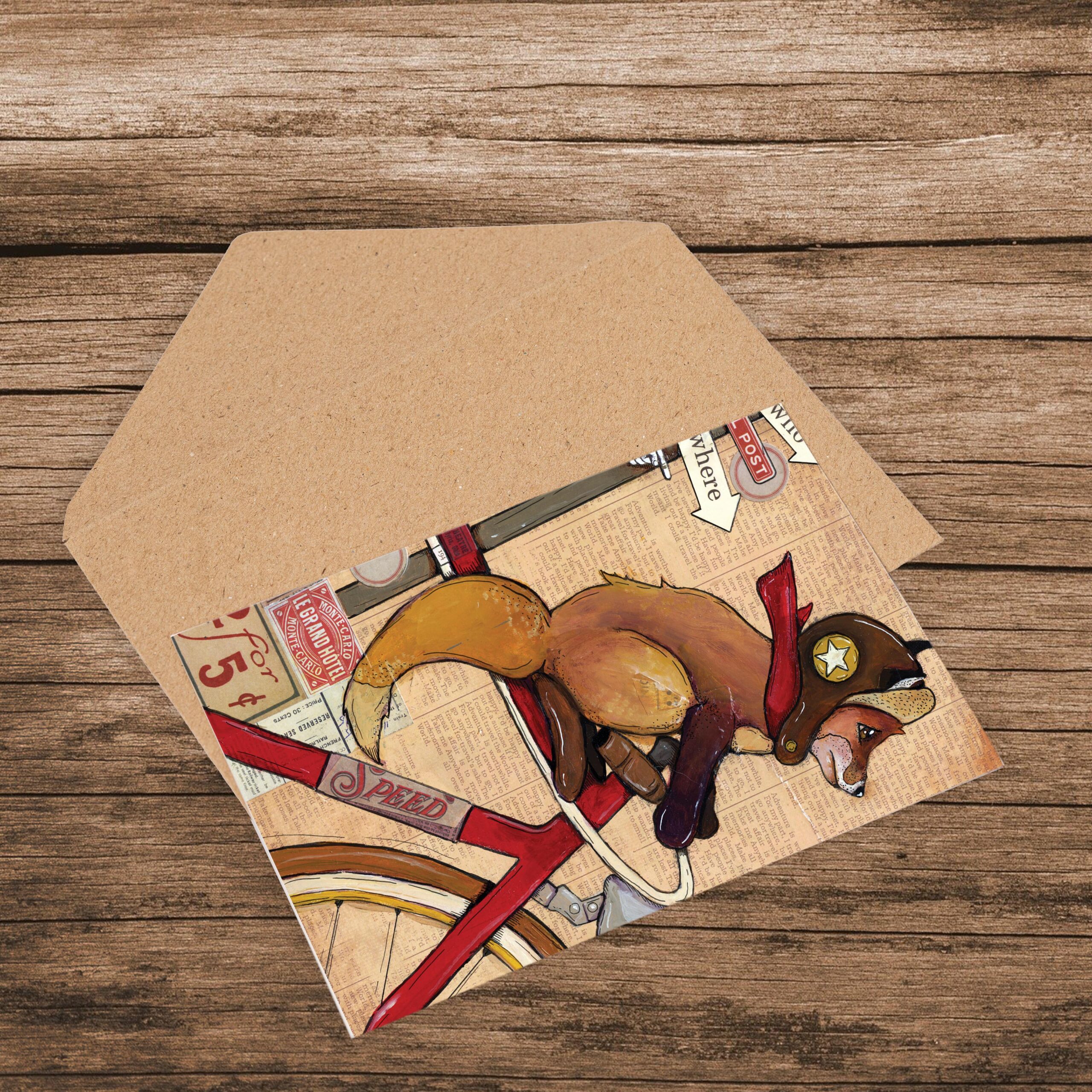 Paper greeting card PSD mockup